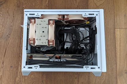 Sieht chaotisch aus, aber der Airflow ist gut.
