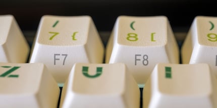Die F-Tasten aus der Nähe.