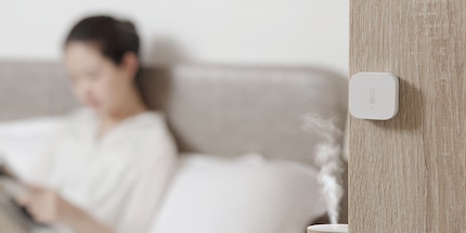 This Aqara sensor measures temperature, humidity and air pressure. Image source: Batna24.com
