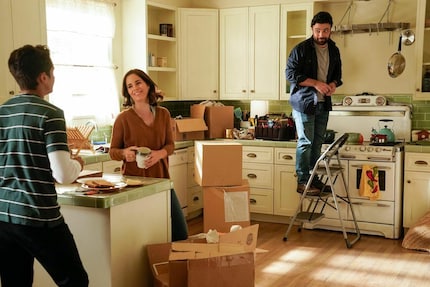 The loving family. And somewhere, Jesus is keeping watch.