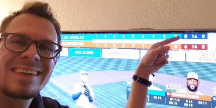 Michel und sein Siegerlächeln nach dem mit 8:6 gewonnen kleinen Final. Bildquelle: Michel Romang