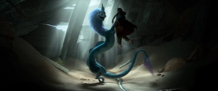 Drache Sisu wirkt nie mächtig, redet aber in hippen Slang
