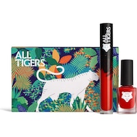 All Tigers Gift Set - DUO RED LIPSTICK 888 + NAIL LACQUER 298 Wild in Red