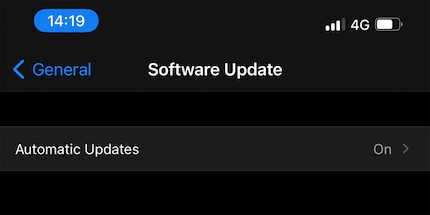Der Idealzustand deines Update Screens – gähnende Leere und Langeweile