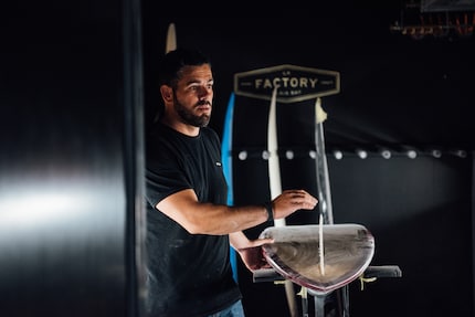 Shaper Carlos Lopez in seinem Reich.