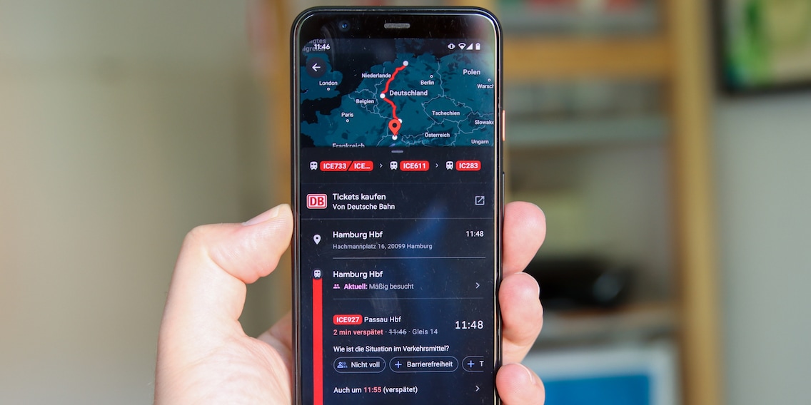 Google Maps: Echtzeitdaten und Tickets für die Deutsche Bahn