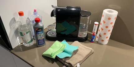 Declare war on your dirty coffee maker with these cleaning utensils.