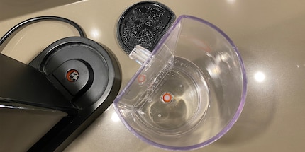 The water tank is often the main source of limescale and other deposits.