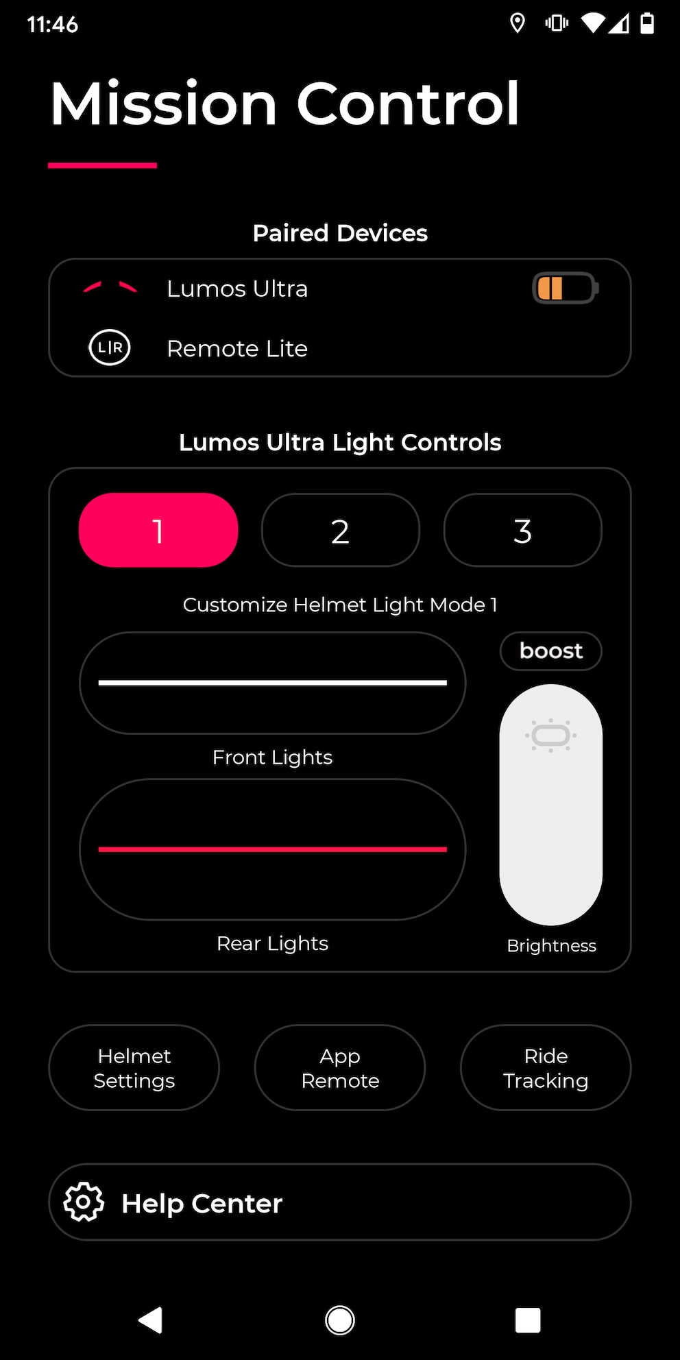 In der App kannst du die Lichtmodi konfigurieren...