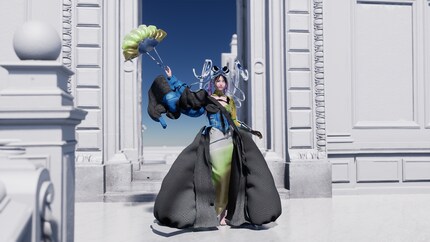 Die Robe «The Empress of the Metaverse» wurde an der Meta-Gala von der digitalen Influencerin «Ruby 9100m» präsentiert. Bild: The Fabricant