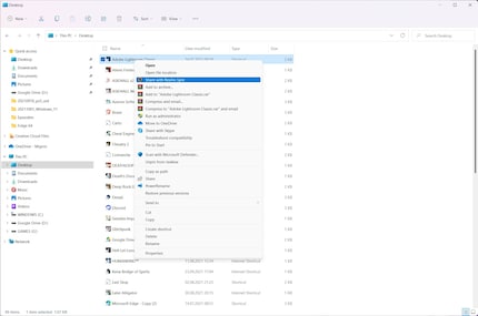 Certain functions in Explorer are hidden behind the «Show more options» menu item.
