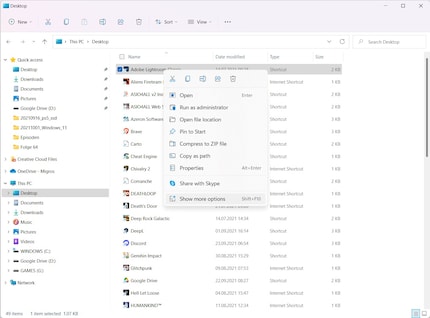 Explorer has also been decluttered.