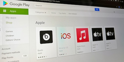 Apple, on the other hand, has only a handful of apps on Google’s Play Store.