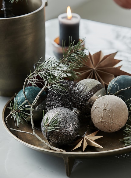 Individual baubles also look great in bowls. Image: House Doctor