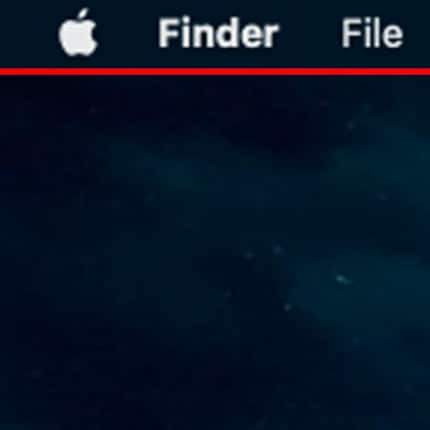 The Menu Bar on last year’s model…
