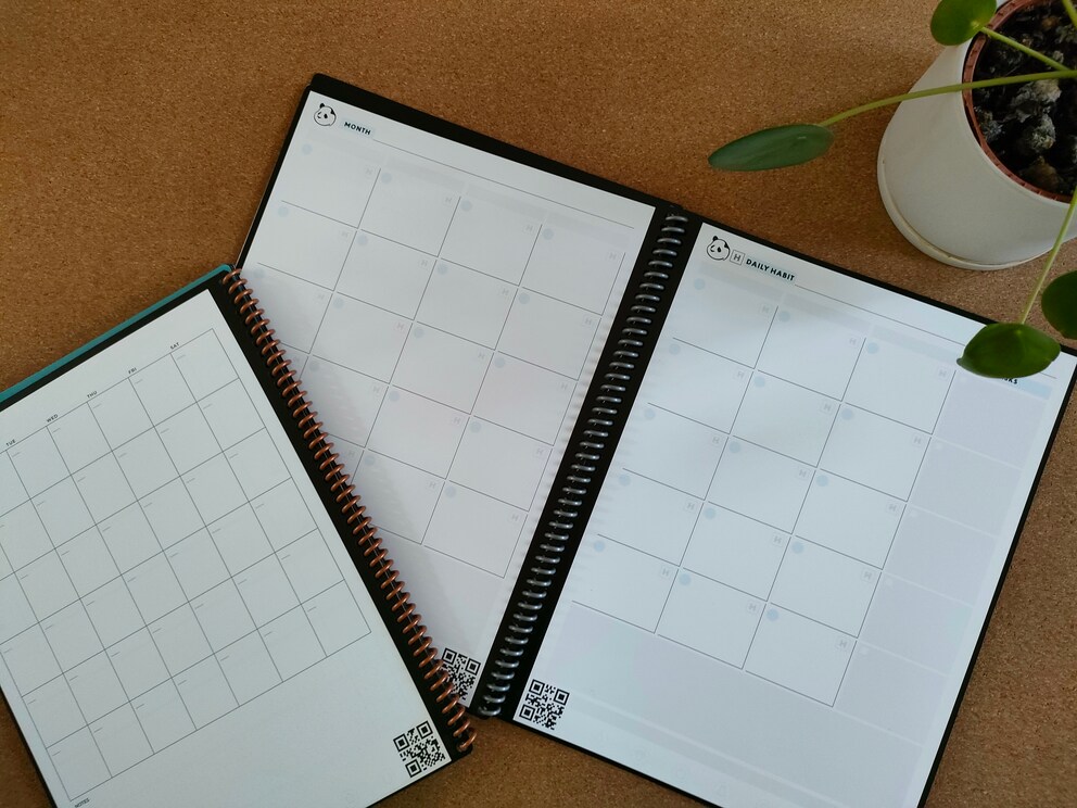 Bei der Fusion-Version sind nur die ersten paar Seiten strukturiert. Bei der Panda-Planner-Version bekommst du mehr vorgegebene Seiten, die deine persönlichen Ziele und Entwicklung dokumentieren sollen.