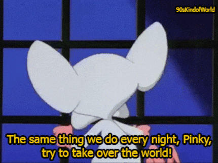 Like Brain, Robby consistently fails in his quest for world domination.