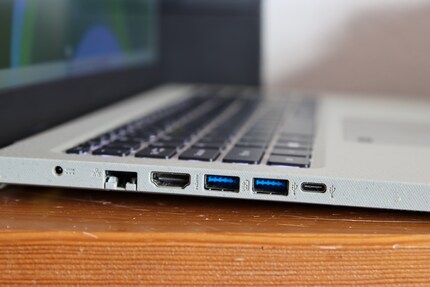 Ports on the left-hand side.