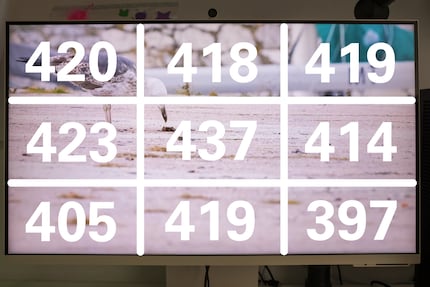 The panel is relatively homogeneous. The measurements are in nits.