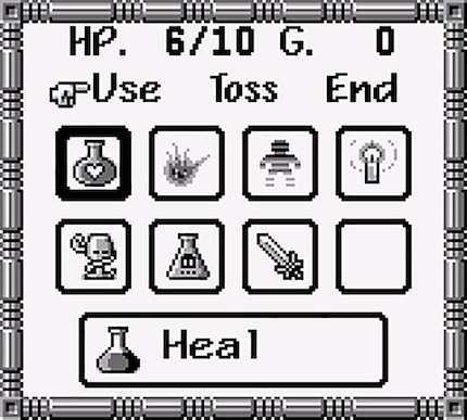 Cave Noire’s inventory only has eight slots. Use them wisely.