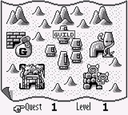 Four dungeons, four types of quest.