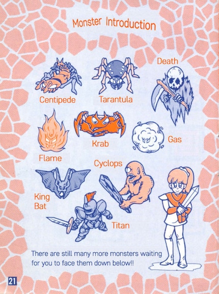 Image: Cave Noire manual, Konami