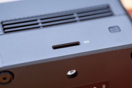 If you need more memory, you can insert an SD card.