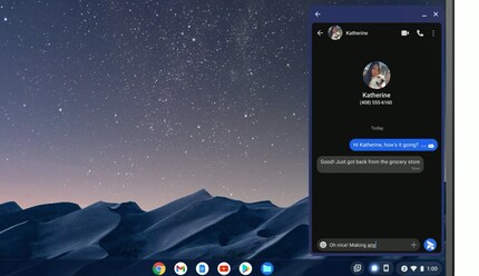Phone Hub auf dem Chromebook.