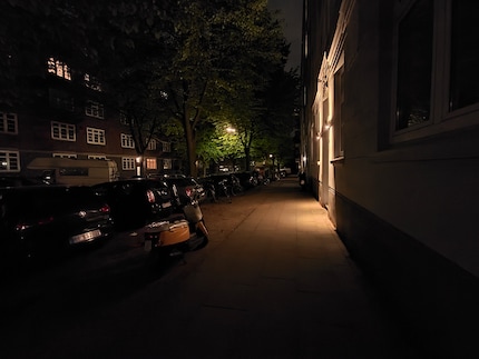 Weitwinkelkamera, Nachtmodus.
