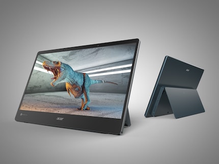 Acer SpatialLabs View mit Effekt-Dino.