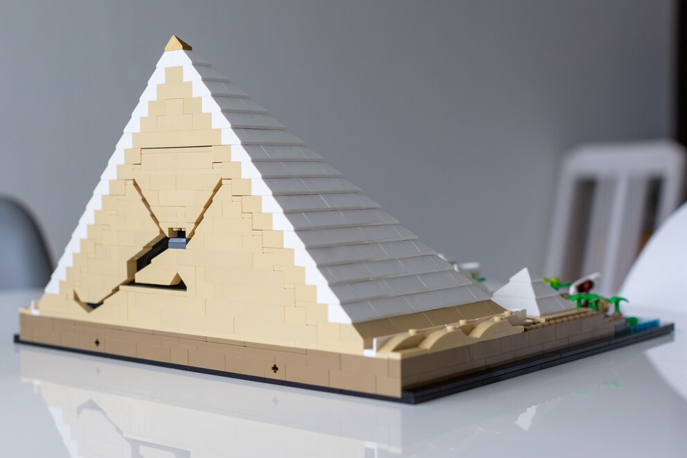 Das Kammersystem im Inneren der Pyramide.