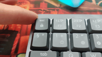 The switches have a lot of give in all directions, which you should be able to feel when typing.