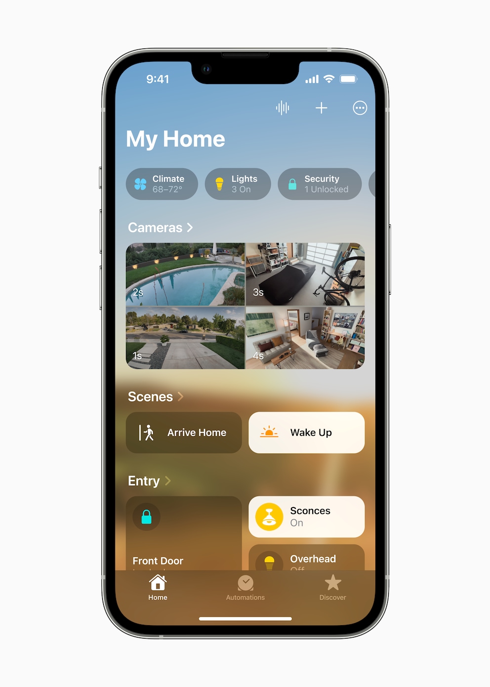 Home-App im neuen Design.
