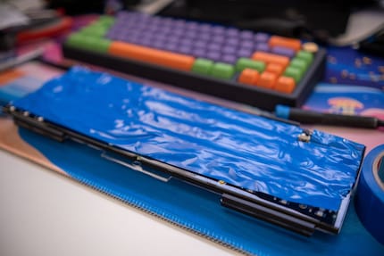 Dank des Tape Mods soll die Tastatur besser klingen.