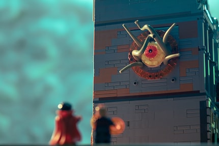 Even Shuma-Gorath pays a courtesy visit. In the comics, he’s an almost almighty old god, while in the film he’s just a creepy monster.