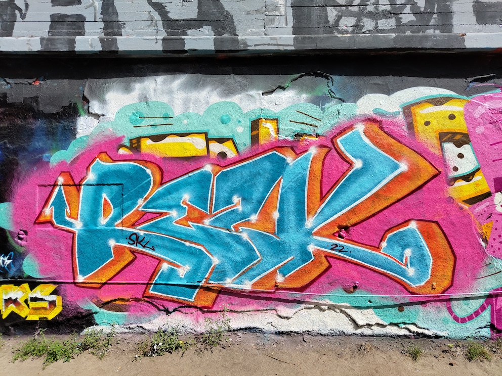 Farben und Detailgenauigkeit lassen sich bei Graffitis meist gut einschätzen.