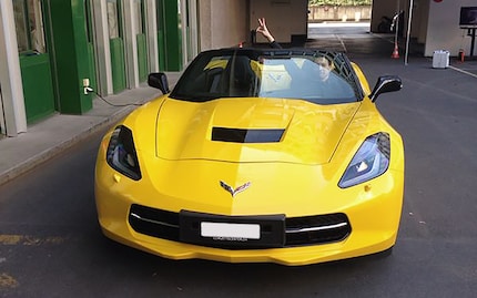 The Corvette and me in 2014 – V8 under the hood and Recaro under my butt.