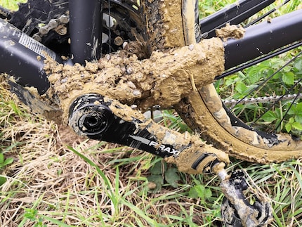 It almost seems as if my dark thoughts have manifested as muck and stuck to my bike.