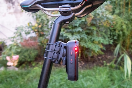 The Garmin Varia RCT715 is quite a bit larger and heavier than its predecessor. And fits all common seat posts.
