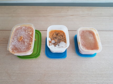 Ich glaube, es ist ein selbstgemachtes Gazpacho – weg damit.