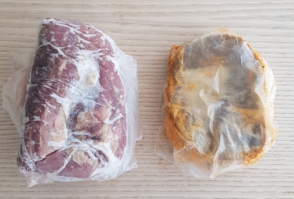 Lebt das Fleisch noch oder schon wieder? Ich wills nicht wissen. Ab in den Abfall damit.