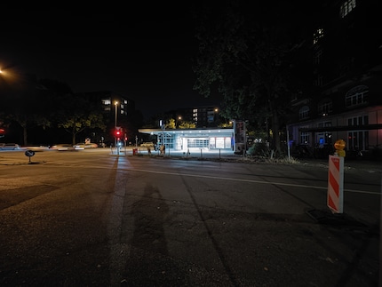 Wide-angle camera, night mode