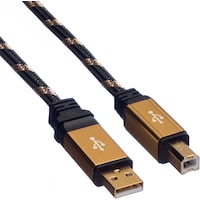 Roline GOLD USB cable (1.80 m, USB 2.0)