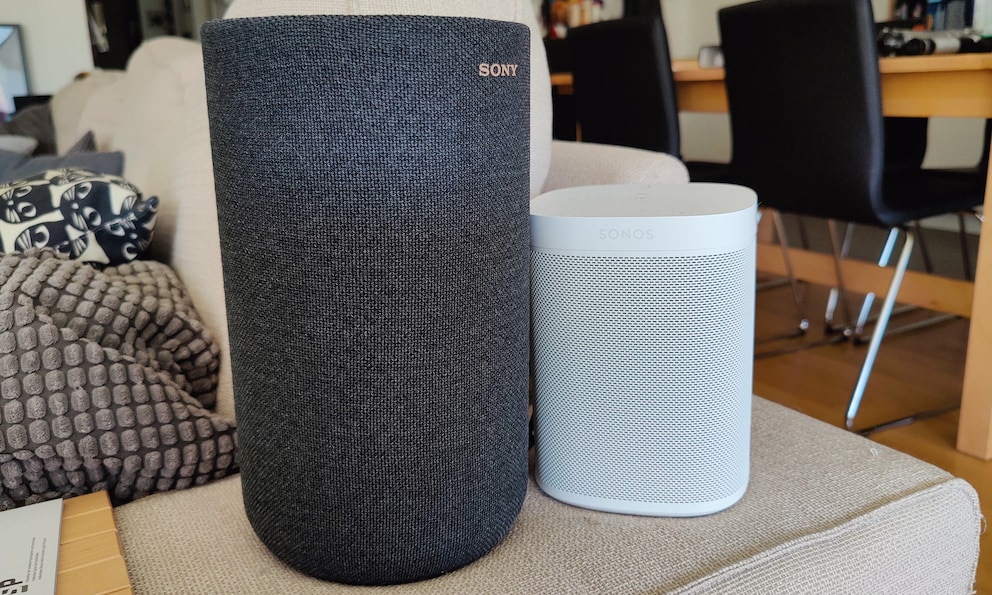Big and a bit clunky: size definitely seems to matter when you compare the SA-RS5 to the Sonos One.