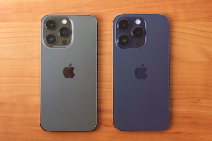 If you already have an iPhone 13 Pro (left) and don’t absolutely have to have the latest device, you can safely skip a model year.