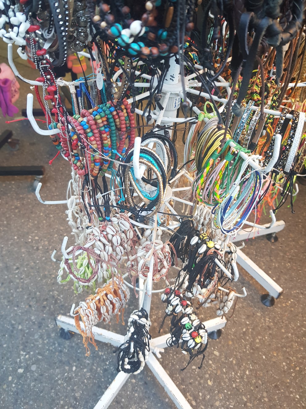 These are the kind of jewellery stands you get on holiday. The difference being that jewellery there is a fraction of the price.