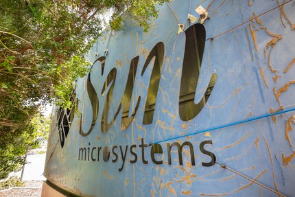 When he moved in in 2012, Mark Zuckerberg simply flipped around Sun Microsystems’ corporate sign.