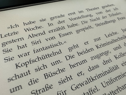 In this close-up shot, the font looks more ragged than it is in real life.