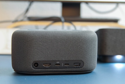 The ports on the Microsoft Audio Dock.