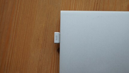 The dongle barely sticks out.